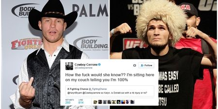 Cowboy Cerrone is not happy with claims he pulled out of Khabib Nurmagomedov fight