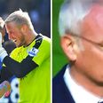 Ranieri is overcome with emotion as he cries tears of pride and relief on the pitch