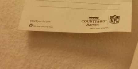 This note is NOT what you want to read in your hotel room