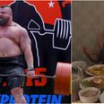 This brave man tried strongman Eddie Hall’s 10,000-calorie diet in one go