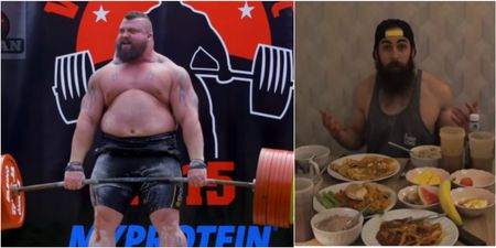 This brave man tried strongman Eddie Hall’s 10,000-calorie diet in one go