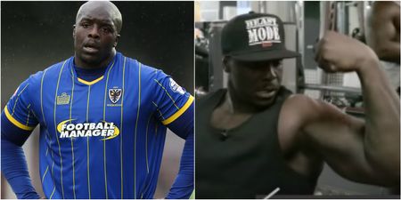 This is the proof Adebayo Akinfenwa is the world’s strongest footballer