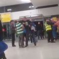 Celtic and Rangers supporters clash at Belfast airport just hours after Old Firm derby