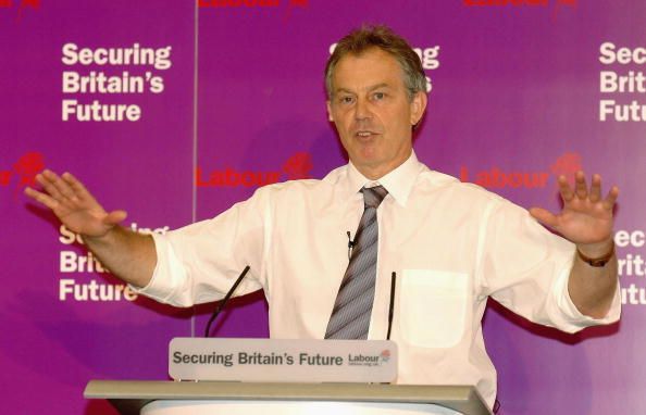 PM Blair Makes Speech To Labour Party Activists