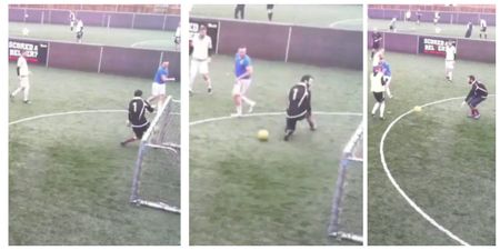 Is this the unluckiest thing you’ve seen in a 5-a-side game?