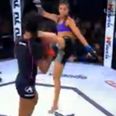 So you thought there was no such thing as a triple head-kick knockout? Think again