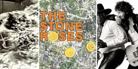 Can you name the titles of these iconic albums from their covers?