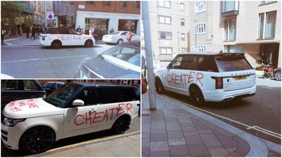Girlfriend gets revenge on cheater by spray-painting £100,000 Range Rover