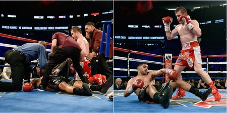 Amir Khan brutally knocked out with huge punch by Saul ‘Canelo’ Alvarez