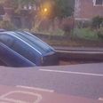 This guy had the most brilliantly British response to his car falling into a sinkhole
