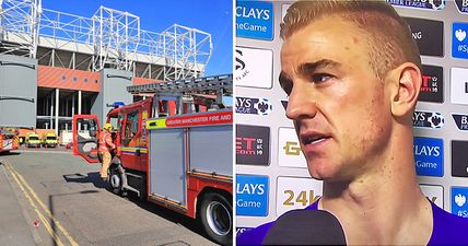 Joe Hart expresses concern about fans at Old Trafford during post-match interview