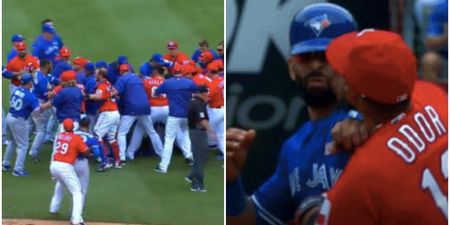 Baseball game descends into brutal brawl after player punches rival