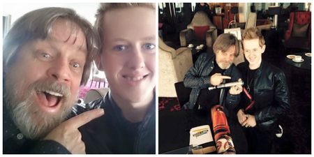 Mark Hamill meets teen cancer survivor, and makes him and us cry
