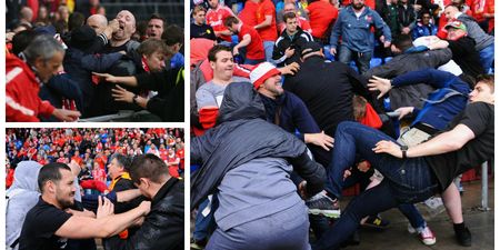 Watch Liverpool and Sevilla fans clash in bloody scenes at the Europa League final