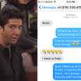 This guy pretended to be Ross from ‘Friends’ after a wrong number text him