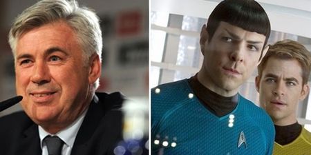 Carlo Ancelotti will be in the new Star Trek film, we’re deadly serious