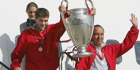 Steven Gerrard has backed an old Liverpool friend to lift the Champions League trophy