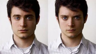 This gif of Elijah Wood morphing into Daniel Radcliffe will blow your mind