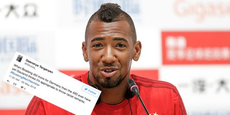 German football fans respond with class after politician makes racist statement about Jerome Boateng