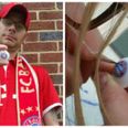 JOE meets the Bayern Munich fan with a club-branded glass eye