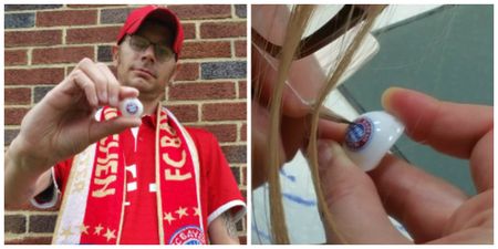 JOE meets the Bayern Munich fan with a club-branded glass eye