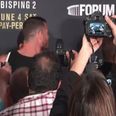 Michael Bisping and Luke Rockhold had to be held apart during post-fight altercation