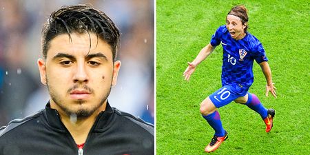 Turkey’s Ozan Tufan cares more about his hair than stopping a goal against Croatia