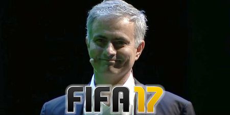 Watch Jose Mourinho gatecrash stage at Fifa 17 presentation