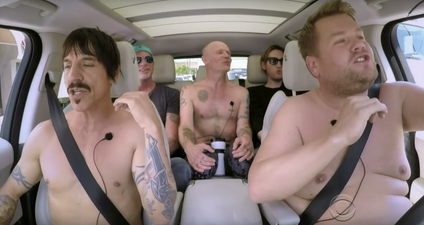 The Red Hot Chili Peppers can’t keep their clothes on in the latest Carpool Karaoke