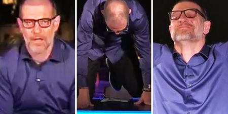 Hilarious Slaven Bilic jumps on ITV studio desk to celebrate Payet’s goal