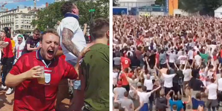 We’re surprised this England fanzone reaction to Vardy’s goal didn’t attract the riot police