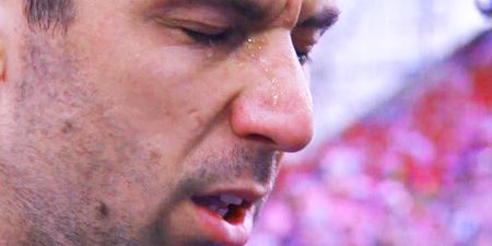 Tearful Srna lines up for Croatia, just days after his father passed away