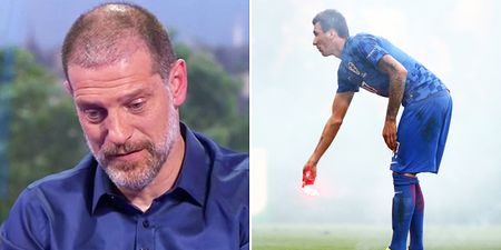 A clearly gutted Slaven Bilic is brutally honest about Croatia fan trouble