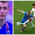 Viewers really enjoyed this Iceland player spitting on himself