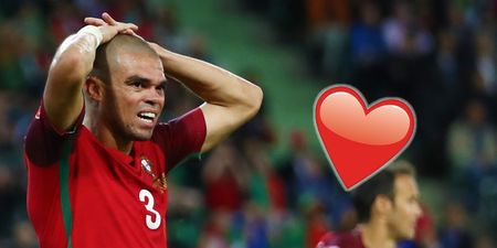 Hugely popular Pepe delights viewers during Portugal’s match against Austria