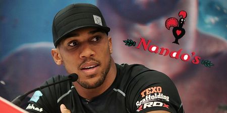 Anthony Joshua explains why he had to take his drug testers for a cheeky Nando’s