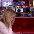 BBC News anchor caught texting live on camera as broadcast begins