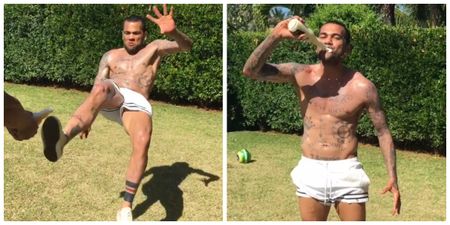 Stop what you’re doing and watch Dani Alves open a beer with a bicycle kick