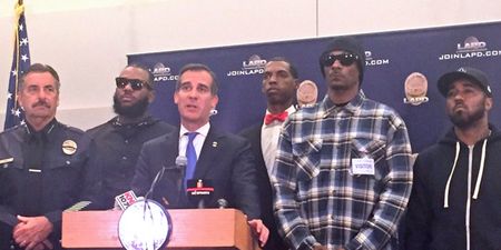 Snoop Dogg and The Game hold joint press conference with LAPD in a show of unity