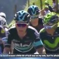 Chris Froome punches a spectator who starts running next to him