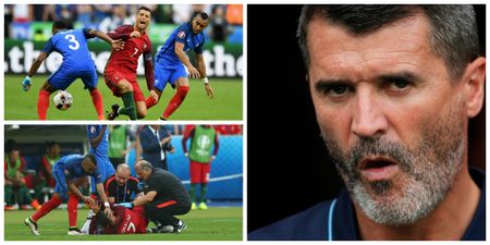 Roy Keane praises “great tackle” that injured Cristiano Ronaldo
