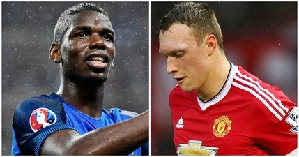 Paul Pogba has clearly seen Phil Jones’ new hairstyle