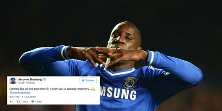 Football community sends well-wishes to Demba Ba after horror injury