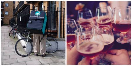Deliveroo has launched a booze delivery service in selected UK cities