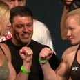 This UFC staredown between Holly Holm and Valentina Shevchenko was almost uncomfortably long