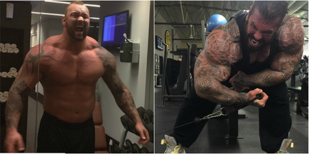 This is what happened when The Mountain trained with one of the world’s biggest bodybuilders