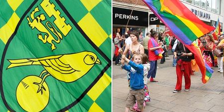 Norwich City have the perfect reply to someone questioning their support for Pride