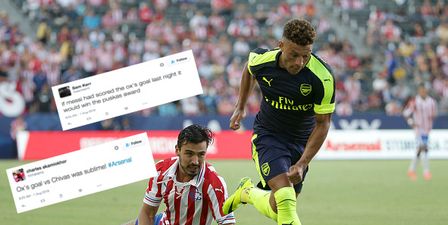 Alex Oxlade-Chamberlain scored a goal so good it required multiple fire emojis