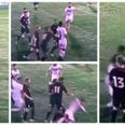 Watch the massive brawl that broke out in an underage game between USA and Bahrain