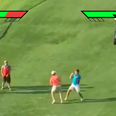 Watch the most middle-class fight of all time take place on a golf course